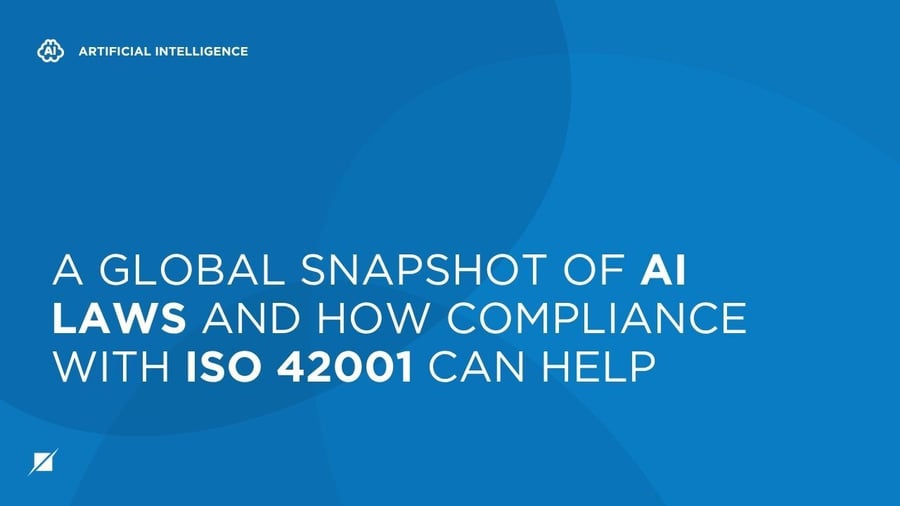 A Global Snapshot of AI Laws & How Compliance with ISO 42001 Can Help