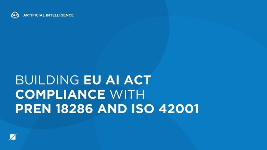 Building EU AI Act Compliance with prEN 18286 and ISO 42001