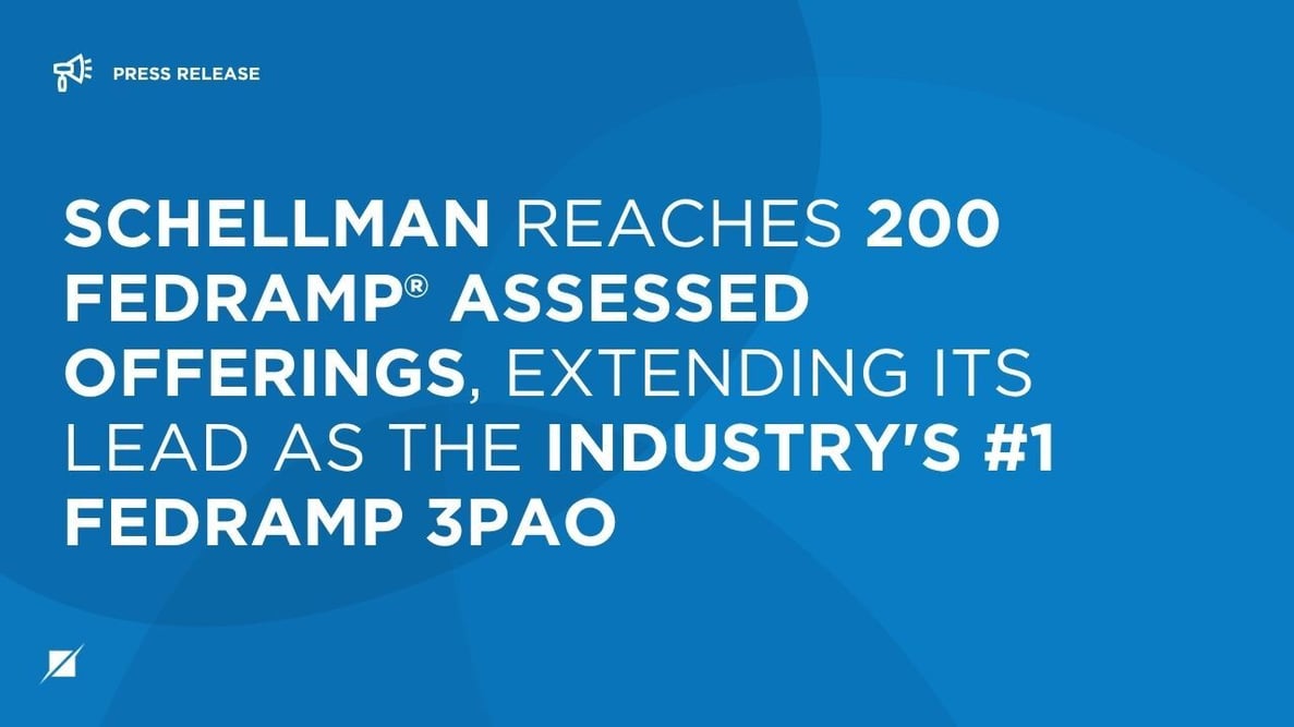 Schellman Reaches 200 FedRAMP® Assessed Offerings, Extending Its Lead as the Industry's #1 FedRAMP 3PAO