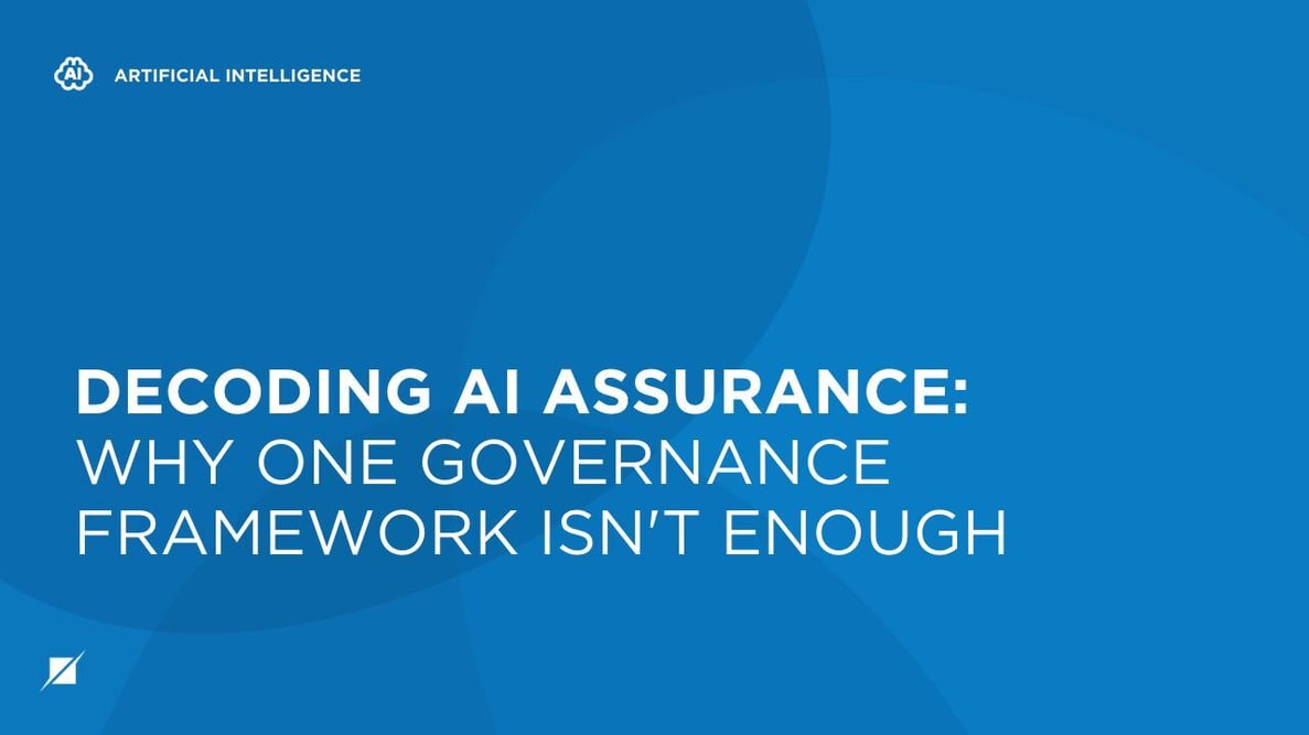 Decoding AI Assurance: Why One Governance Framework Isn't Enough
