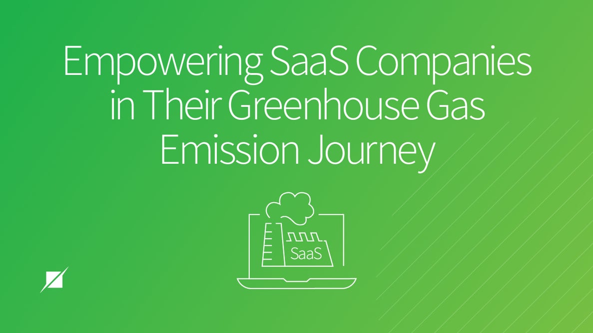 Empowering SaaS Companies in Their Greenhouse Gas Emission Journey