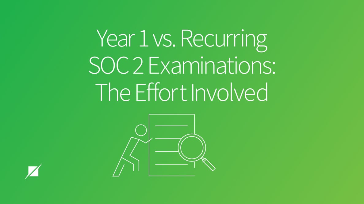Year 1 vs. Recurring SOC 2 Examinations: The Effort Involved