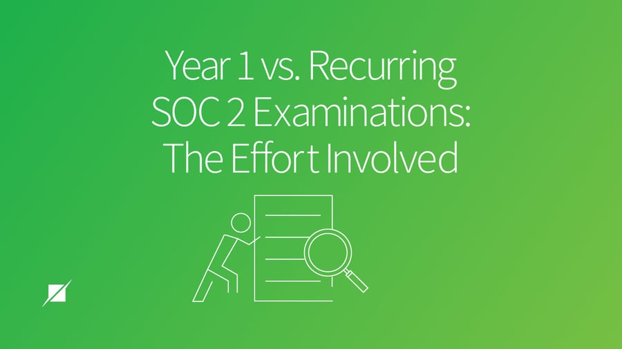 Year 1 vs. Recurring SOC 2 Examinations: The Effort Involved