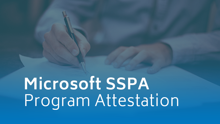 Microsoft Supplier Security and Privacy Assurance (SSPA) Program Attestation