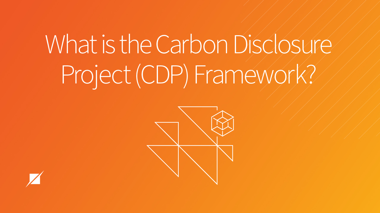 What is the Carbon Disclosure Project (CDP) Framework?