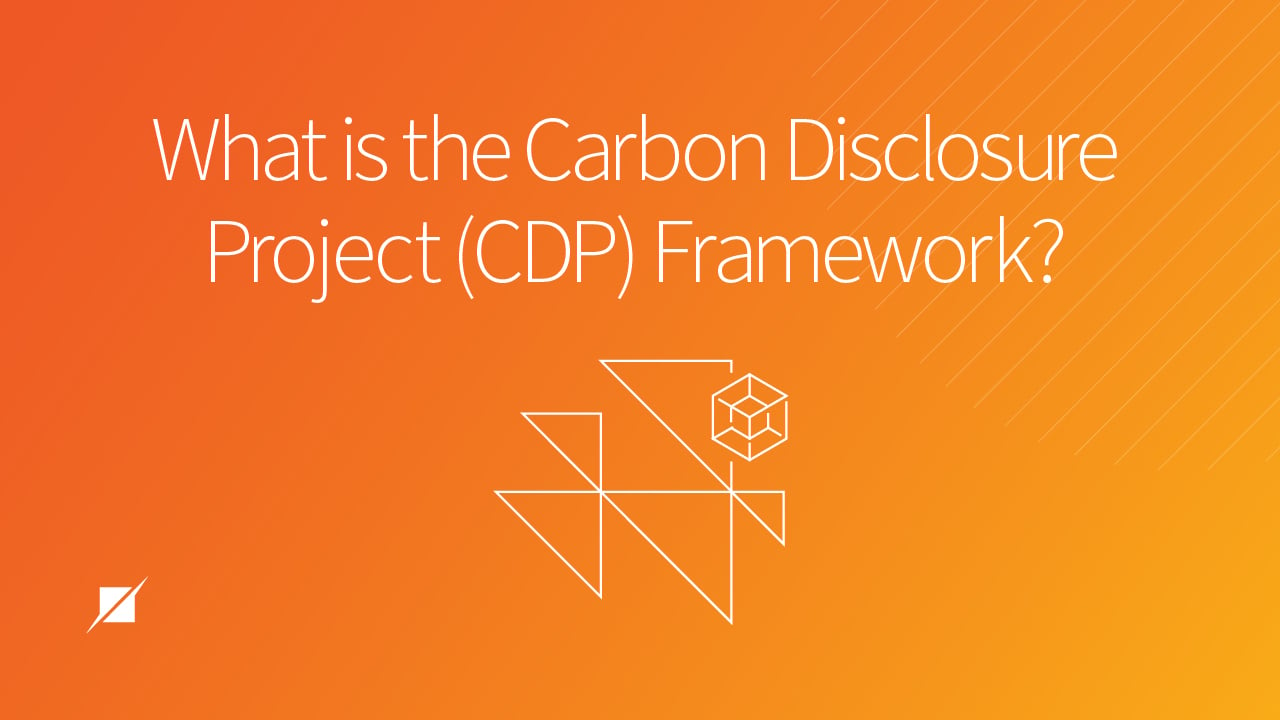 What is the Carbon Disclosure Project (CDP) Framework?